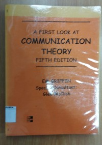 Image of A first look at communication theory