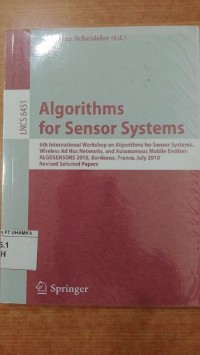 Image of Algorithms For Sensor systems