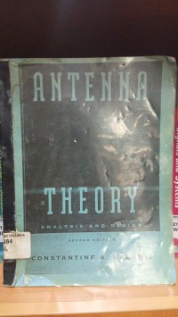 Image of Antena Theory:Analysis and Design