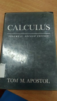 Image of CALCULUS VOLUME IT SECOND EDITION