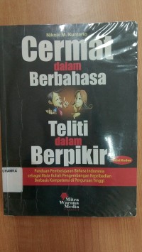 Image of Cermat dalam berbahasa teliti dalam berpikir