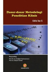 Image of Dasar-dasar metodologi penelitian klinis