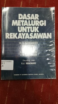 Image of Dasar Metalurgi Untuk Rekayasawan