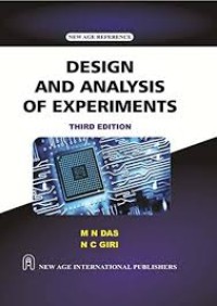 Image of Design and analysis  of experiments