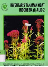 Image of Inventaris tanaman obat jilid  I