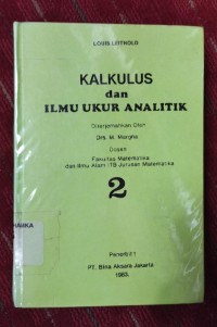 Image of Kalkulus dan Ilmu Ukur analitik