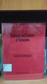 Image of Kinematics and dynamics of mechanisms