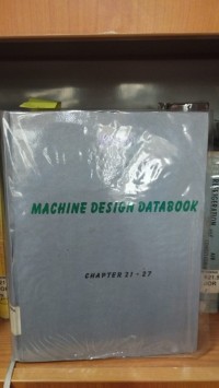 Image of Machine Design Databook:vol 2