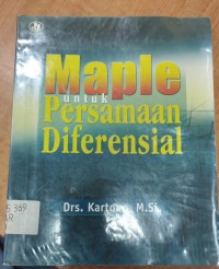 Image of Maple untuk persamaan diferensial
