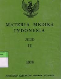 Image of Materia medika indonesia jilid VII 1978