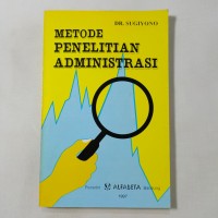 Image of Metode Penelitian Administrasi