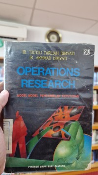 Image of Operations Research Model Model Pengambilan Keputusan