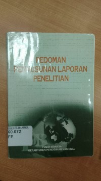 Image of Pedoman penyusunan laporan penelitian