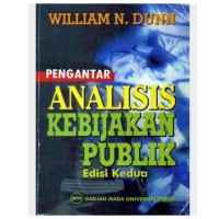 Image of Pengantar analisis kebijakan publik