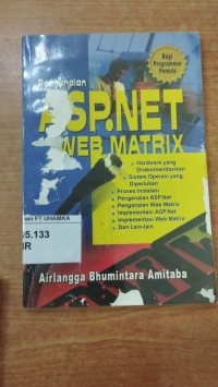 Image of Pengenalan ASP.NET Web matrix