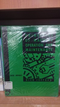 Image of Principles of machine operation and maintenance