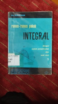 Image of Rumus-rumus pokok Integral