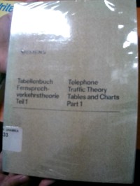 Image of Tabellenbuch Fernsprech Verkehrstheorie Teil 1
