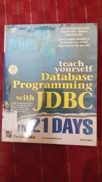 Image of Teach yourself database programming whit JDBC